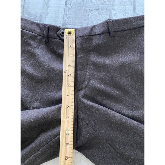 Lubiam Moda Italy Virgin Wool Tailored Fit Unfinished Hem Dress Pants 48R (M) - Picture 6 of 9